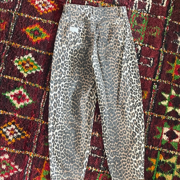 Ganni Stary Jeans Leopard Print - Picture 3 of 4